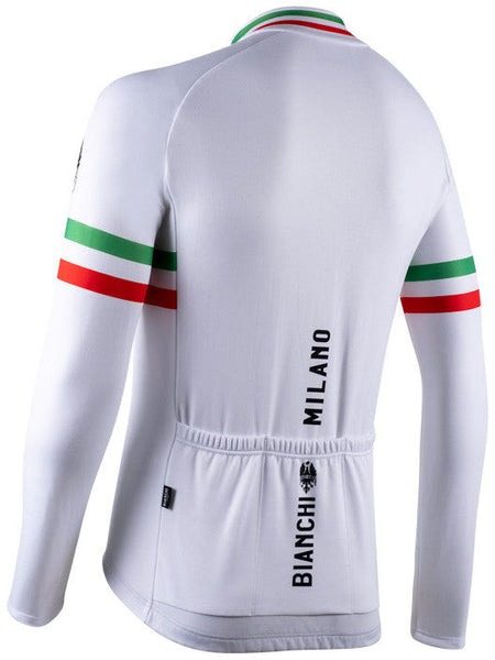 Bianchi Milano Leggenda Storia Men's L/S Cycling Jersey (White) M