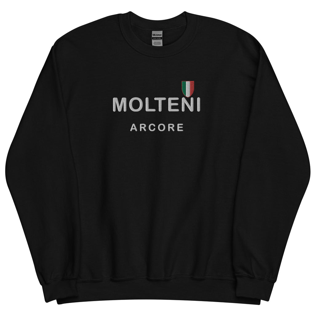 EMBROIDERED BLACK MOLTENI ARCORE SWEATSHIRT