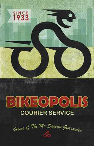 Bikeopolis Courier Service Print - MOLTENI CYCLING