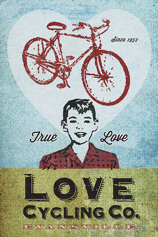 Love Cycling Company Print