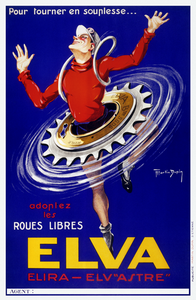 Elva French Bicycle Poster