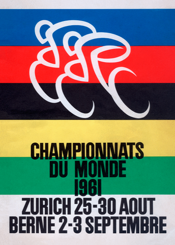 Championnats du Monde 1961 Poster - MOLTENI CYCLING