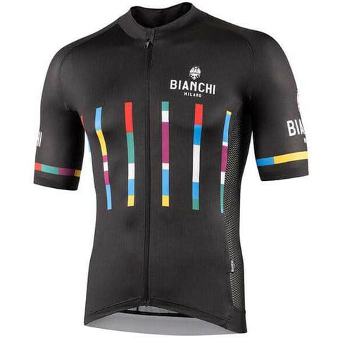 Bianchi Milano Fanaco Men's Cycling Jersey (Black) S, M, L, XL, 2XL