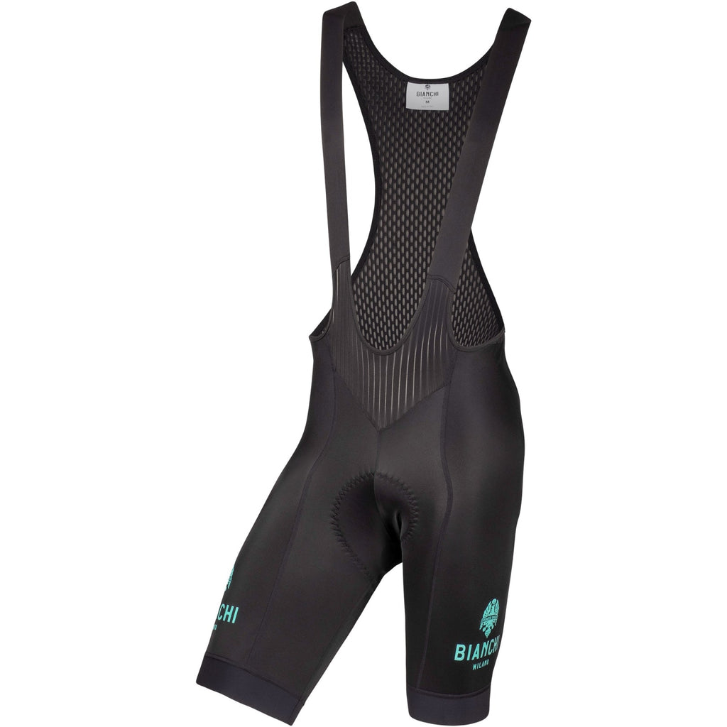 Bianchi Milano MORELLO Men's Bib Shorts (Black / Celeste) (2XL)