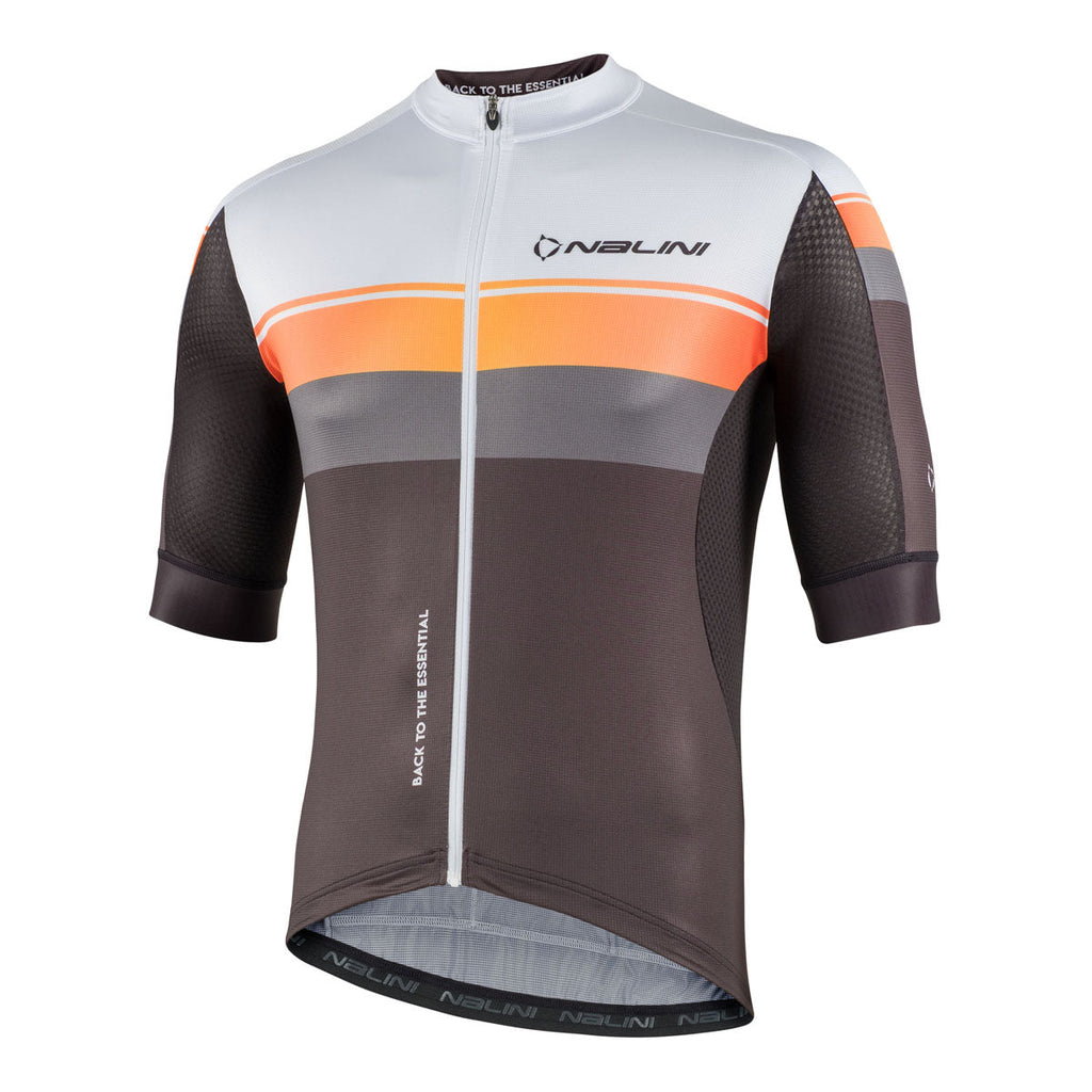 Nalini SPEED Men's Cycling Jersey (Grey/Orange/White) S, L, 3XL