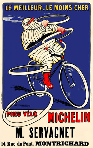 Pneu Velo Michelin M. Servagnet Poster