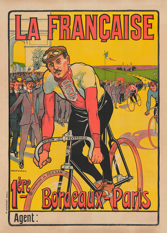 La Francaise Bordeaux-Paris Poster