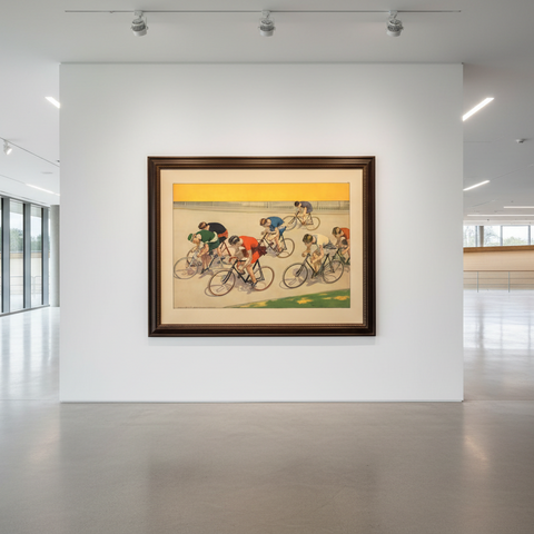 1897 Velodrome Racers Poster