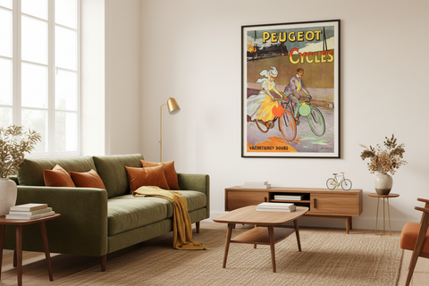 1900 Peugeot Cycles Poster