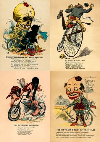 Satirical Anti-Cycling Set of 4
