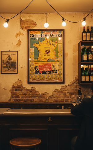 1939 Tour de France Map Poster