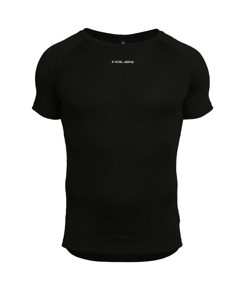 M. LIGHTWEIGHT MERINO SS BASE - BLACK