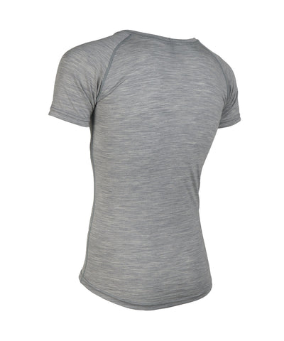 M. LIGHTWEIGHT MERINO SS BASE - GREY HEATHER