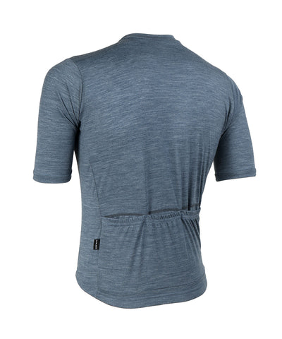 M. LIGHTWEIGHT MERINO JERSEY - SLATE HEATHER