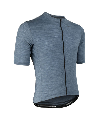 M. LIGHTWEIGHT MERINO JERSEY - SLATE HEATHER
