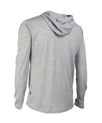 M. MIDWEIGHT MERINO HOODIE - GREY HEATHER