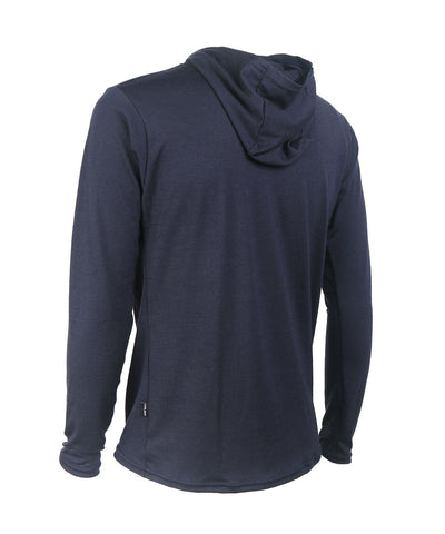 M. MIDWEIGHT MERINO HOODIE - INDIGO