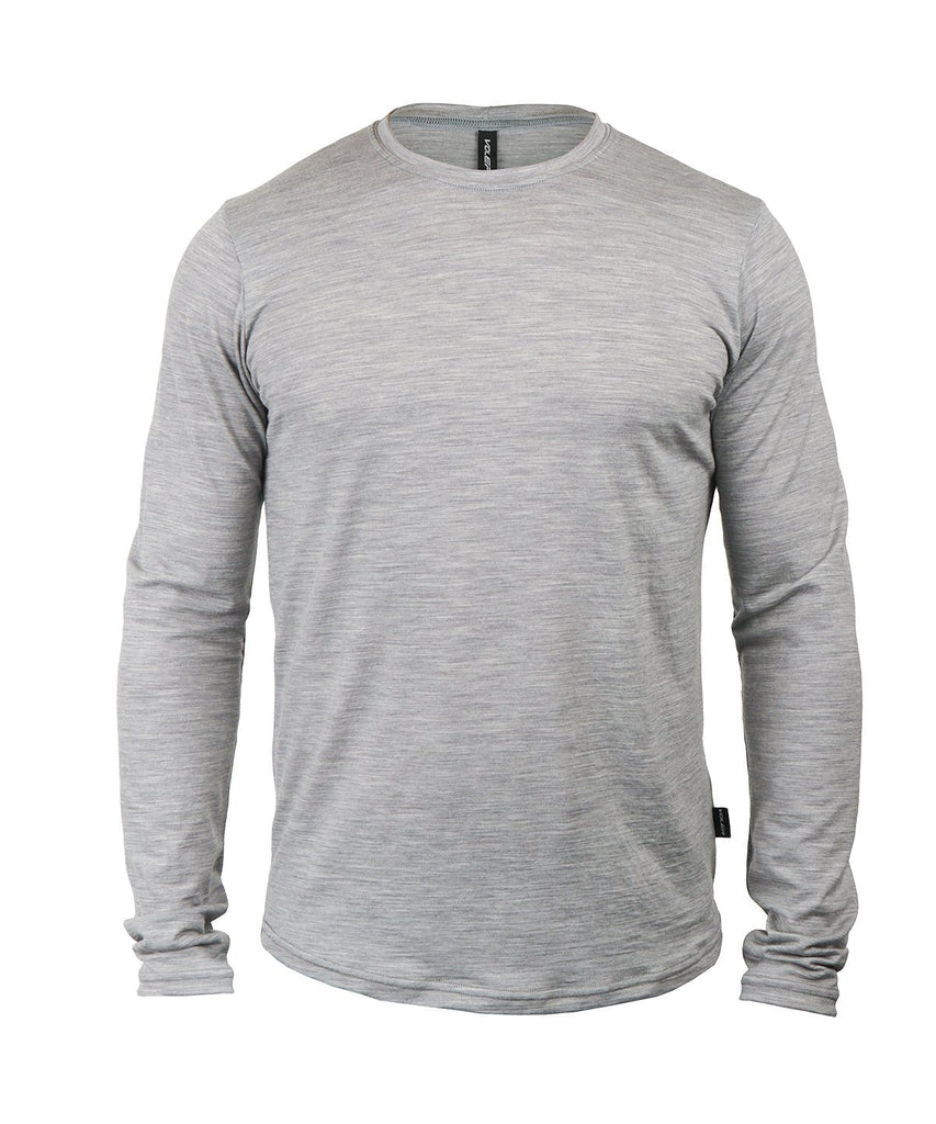 M. LIGHTWEIGHT MERINO LS TEE - GREY HEATHER
