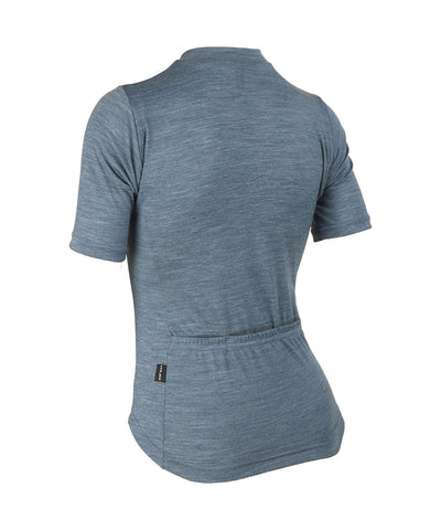 W. LIGHTWEIGHT MERINO JERSEY - SLATE HEATHER