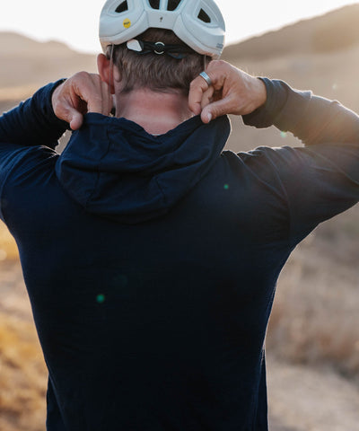 M. MIDWEIGHT MERINO HOODIE - CHARCOAL HEATHER