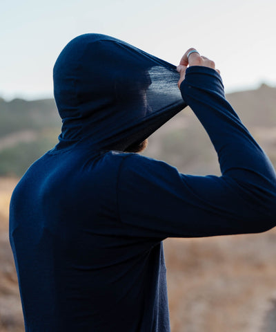 M. MIDWEIGHT MERINO HOODIE - CHARCOAL HEATHER