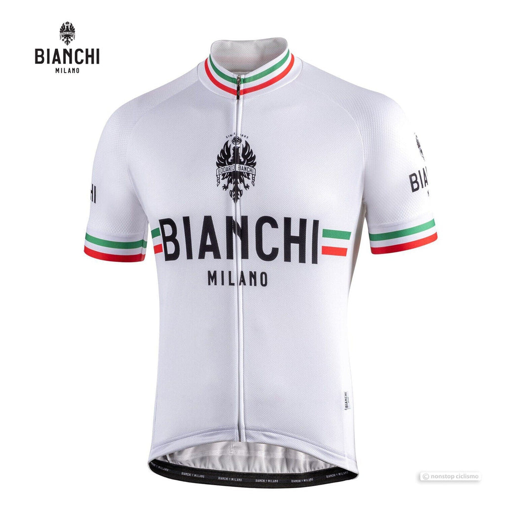 Bianchi Isalle Men's Cycling Jersey (White) S, M, L, XL, 2XL