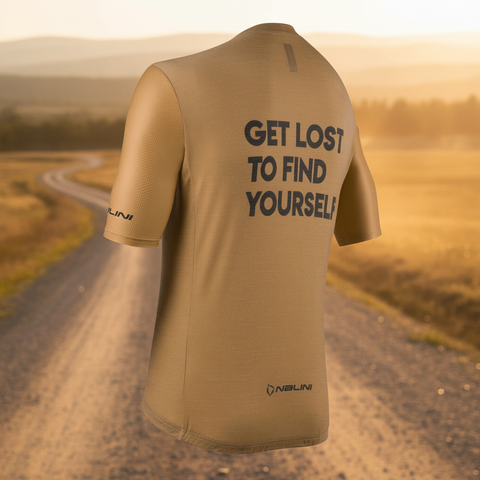 Nalini Gravel WOOL Men's Cycling Jersey (Beige) S-3XL