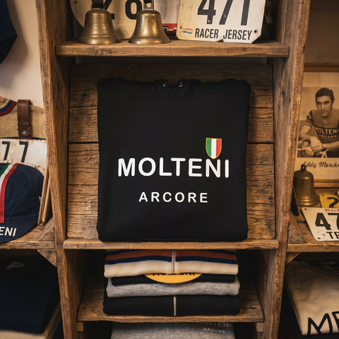RETRO MOLTENI BLACK HOODIE