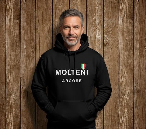 RETRO MOLTENI BLACK HOODIE
