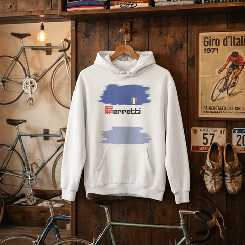RETRO FERRETTI WHITE HOODIE