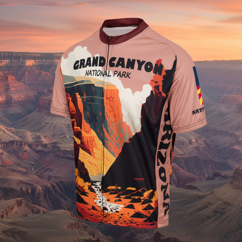 2024 Grand Canyon National Park Men's Cycling Jersey (S, M, L, XL, 2XL, 3XL)
