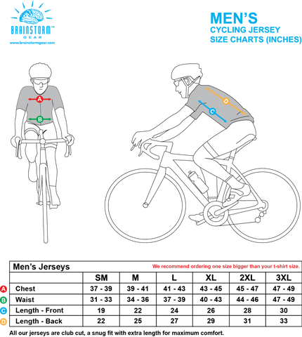 Bolt Men's Cycling Jersey (S, M, L, XL, 2XL)