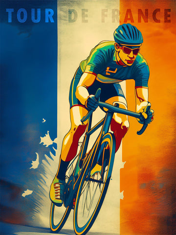 Bicycle Art Poster Tour De France Cyclist MOLTENI CYCLING bicycle-art-poster-tour-de-france-cyclist-molteni-cycling