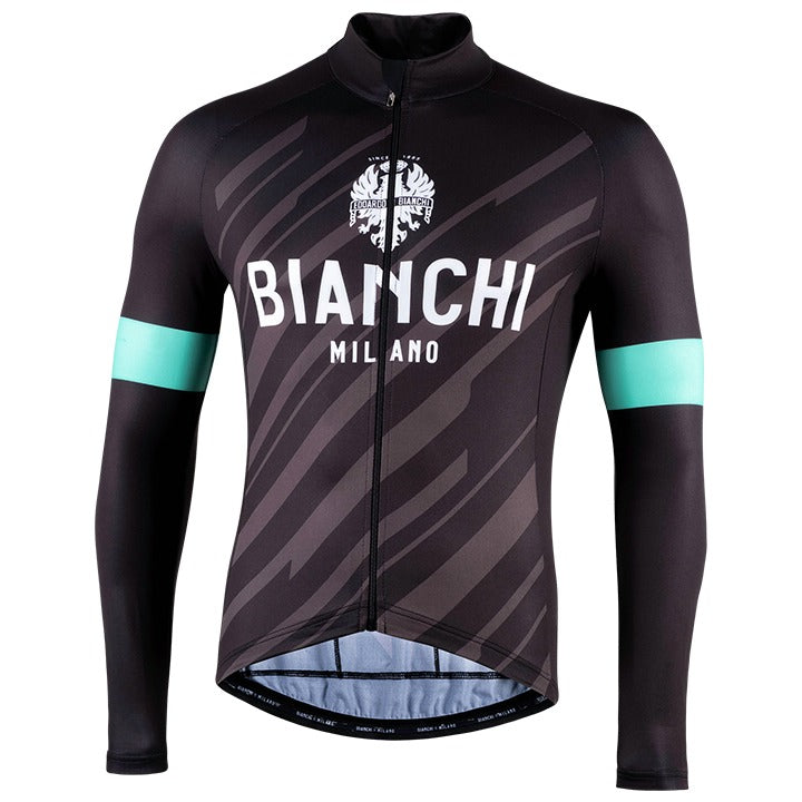Bianchi Bianzone Men's Long Sleeve Cycling Jersey (Black) S, M