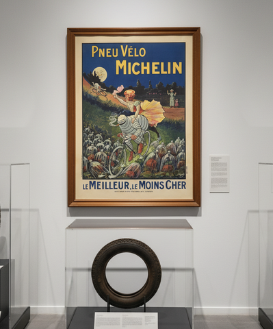 Bibendum Pneu Velo Michelin Poster