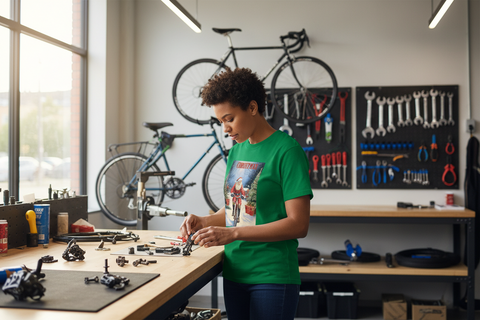 CHRISTMAS RETRO CYCLING T-SHIRT