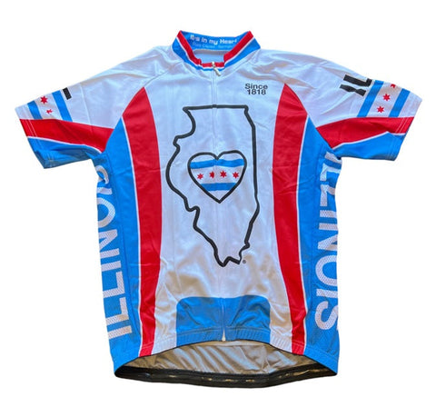 Illinois Men's Cycling Jersey (Large)