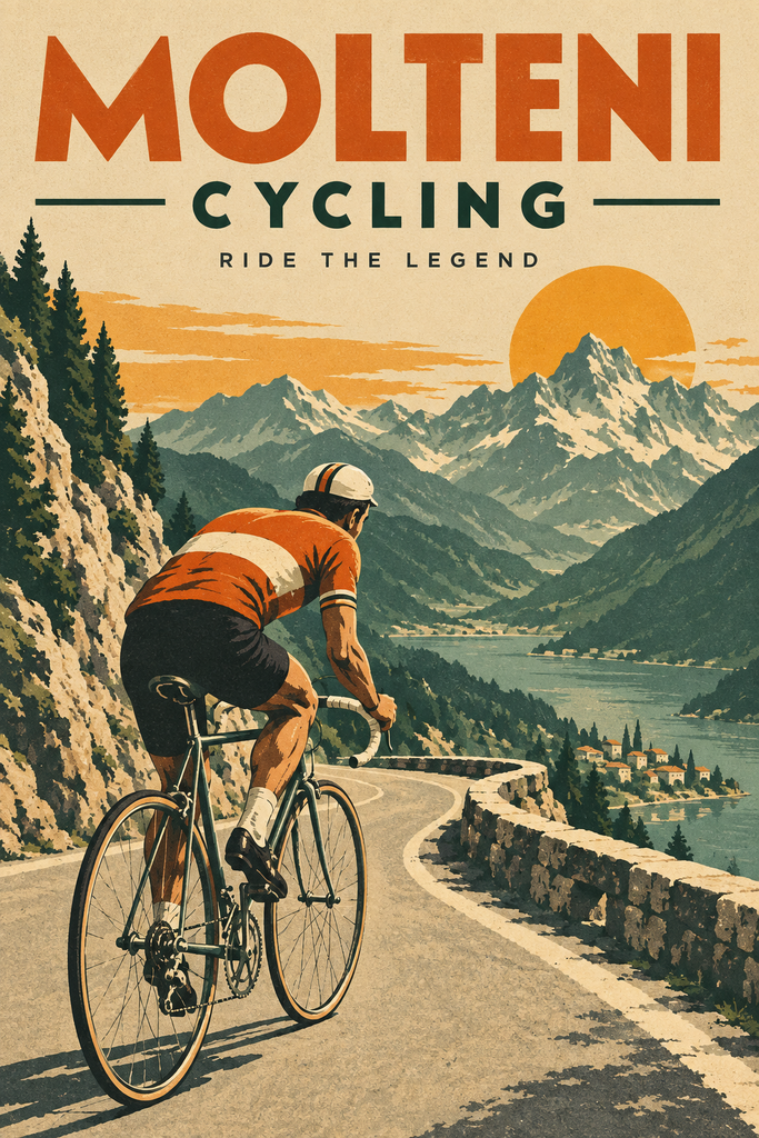 Molteni Cycling Ride The Legend Poster