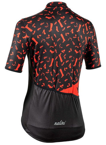 Nalini Women's Red Shoes Cycling Jersey (Black with Red Shoes) XS, S, M, L, XL