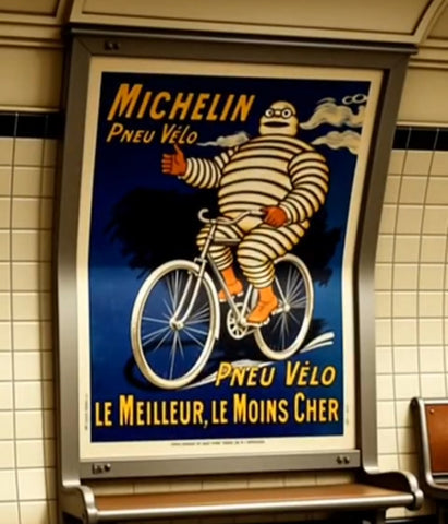 Michelin French Bicycle Poster