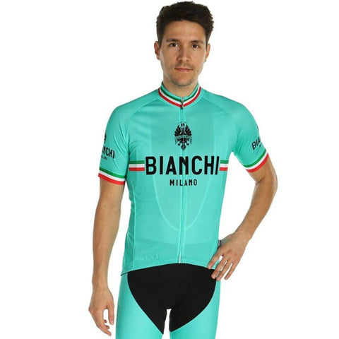 Bianchi Isalle Men's Cycling Jersey (Celeste) Medium