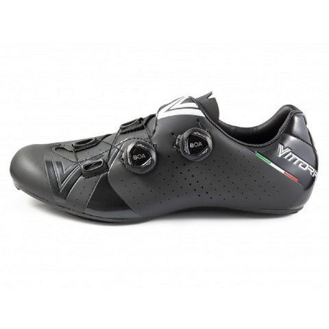 Vittoria Velar Road Cycling Shoes (Black) Speedplay Sole EU 45