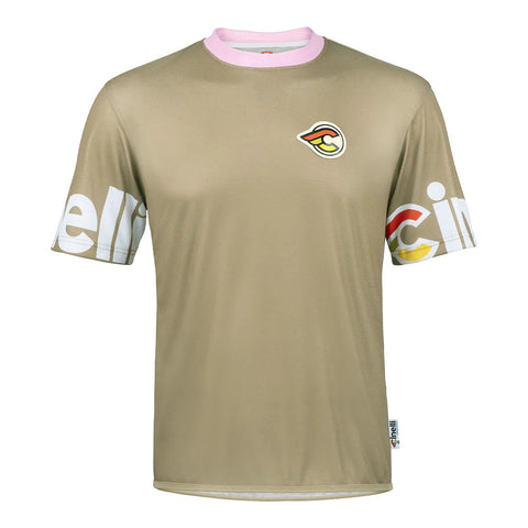 Cinelli Gravel Tech Men's T-Shirt (Agave Green/Pink)
