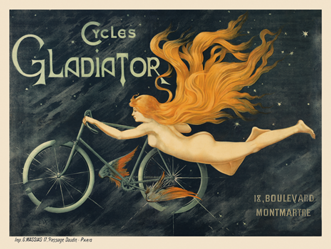 Cycles Gladiator Vintage Poster - MOLTENI CYCLING