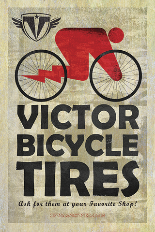 Victor Bicycle Tires Print - MOLTENI CYCLING