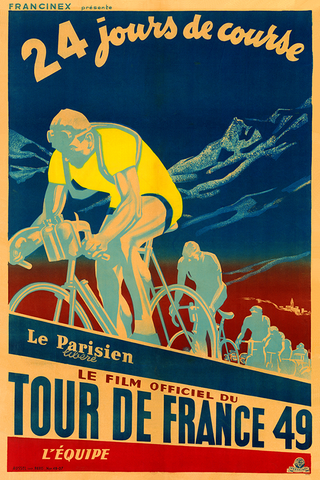 1949 Tour de France Poster - MOLTENI CYCLING