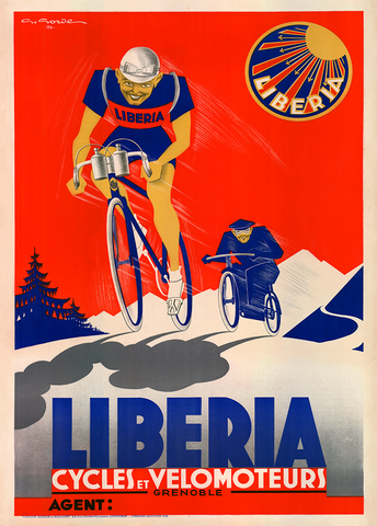 Liberia Bicycle Poster - MOLTENI CYCLING