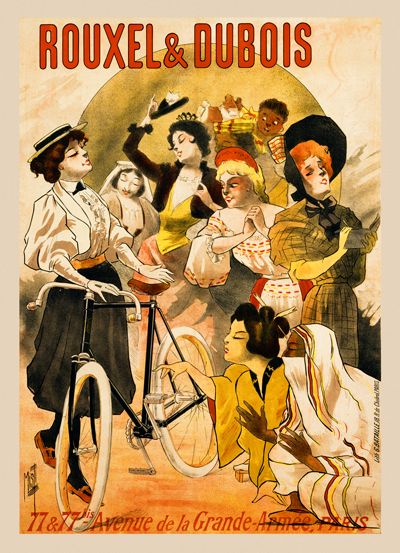 Rouxel & Dubois Ladies Poster - MOLTENI CYCLING