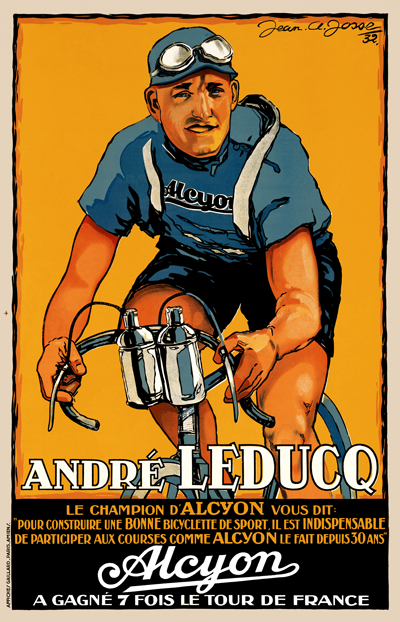 Andre Leducq - Alcyon Poster - MOLTENI CYCLING
