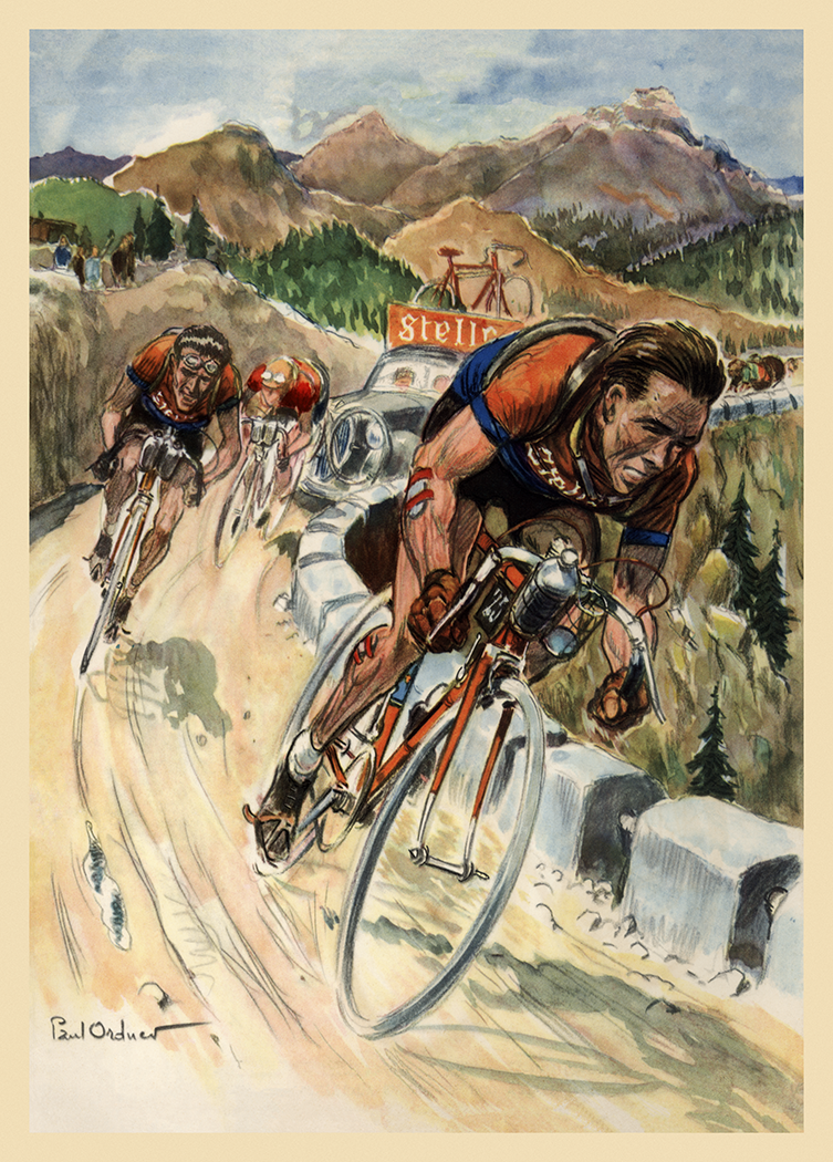 Poster A4 Maillots Tour De France - Publicité Colnago Mapei Master C Record